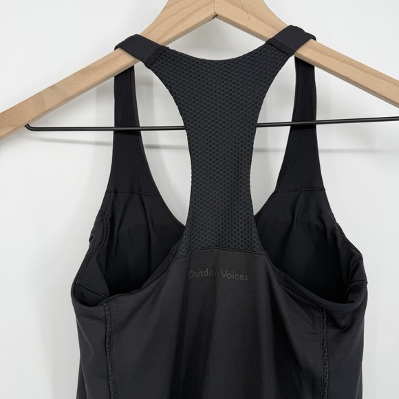 Outdoor Voices Sz XS Black Athleisure Dress Built-In Bra & Shorts Liner Stretchy - Picture 4 of 8